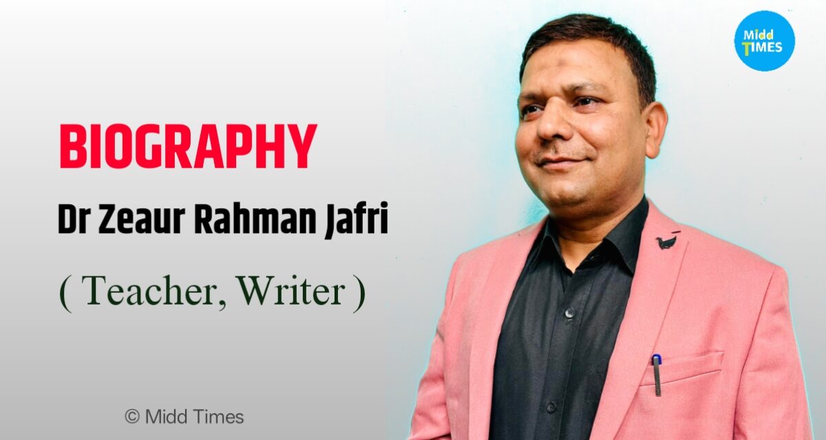 Dr. Zeaur Rahman Jafri Biography